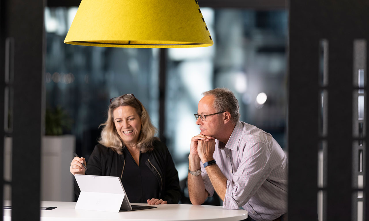 Lloyd's colleagues in the Lloyd's building