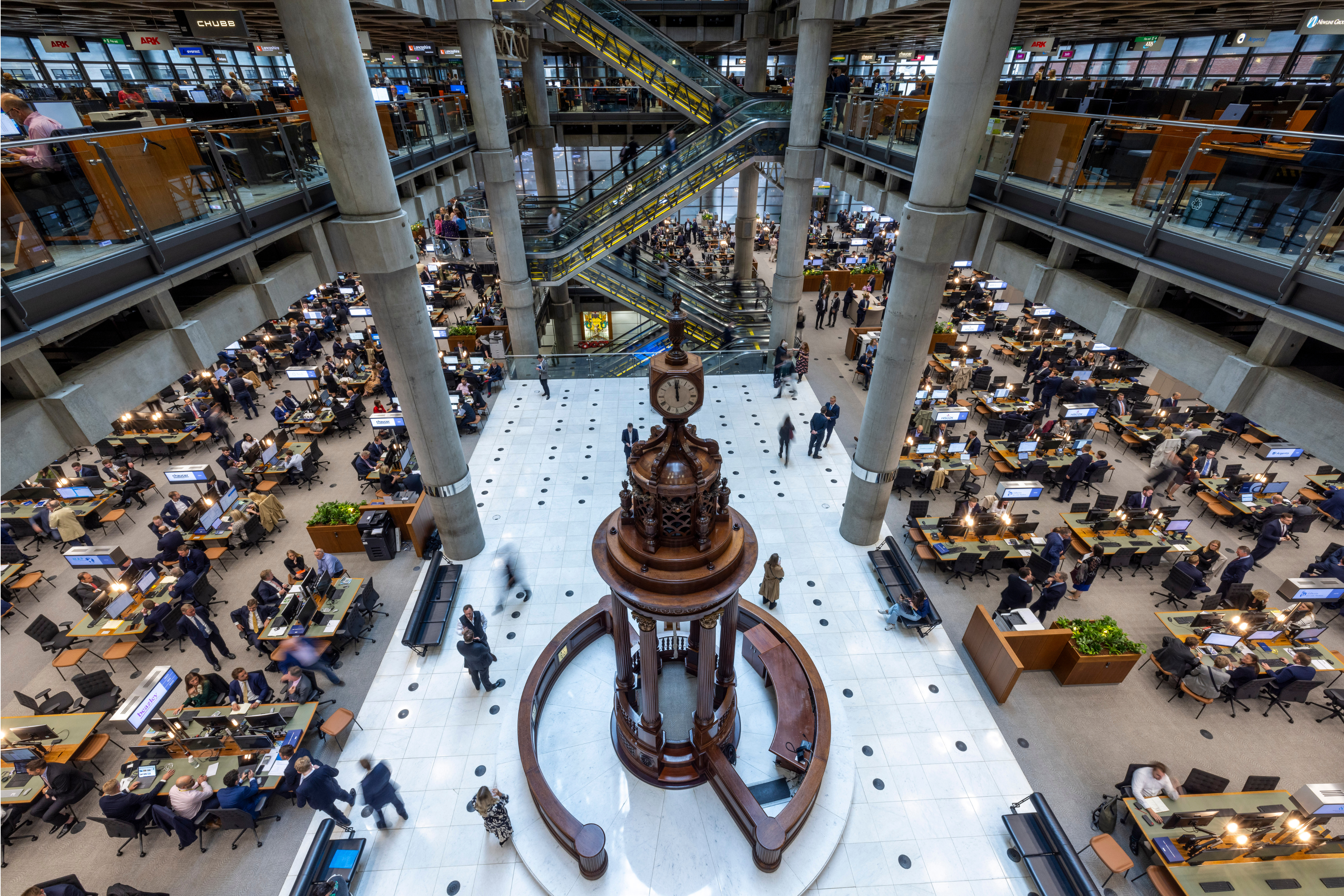 The underwriting room in the Lloyd’s Building